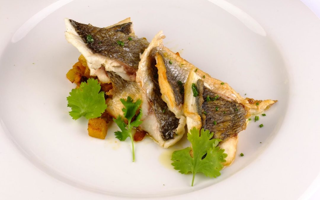 Dorada al horno con calabaza