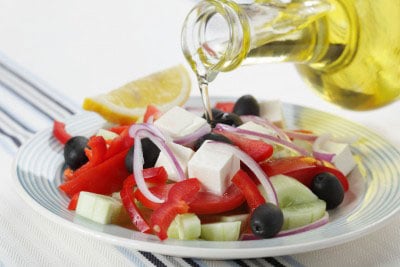 Ensalada griega (4 personas – 15’)