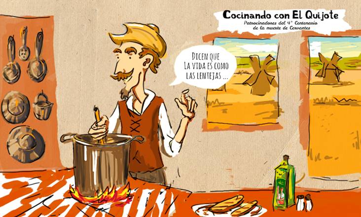 El Quijote, un libro para comérselo. Menú Quijote