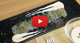 receta carpaccio lubina miniatura
