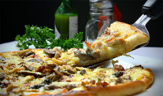 pizzas con aceite de oliva