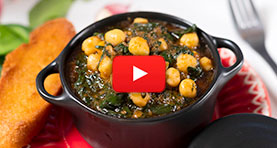 garbanzos con espinacas
